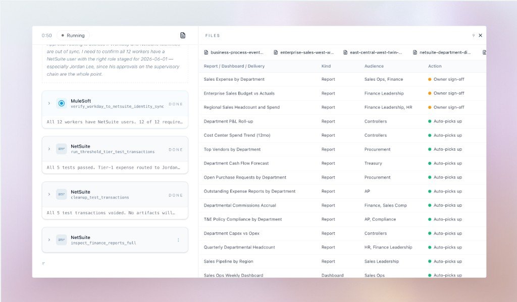 Propagate Workday org change demo screen